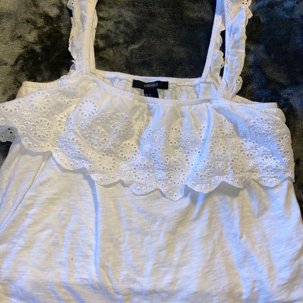 White crop top
